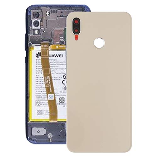 Couvercle de batterie pour Huawei P20 Lite et Nova 3e vitre arrière or avec lentille