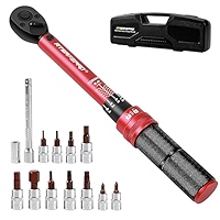 ATsafepro 1/4 Inch Drive Click Torque Wrench,3-25 Nm/26.6