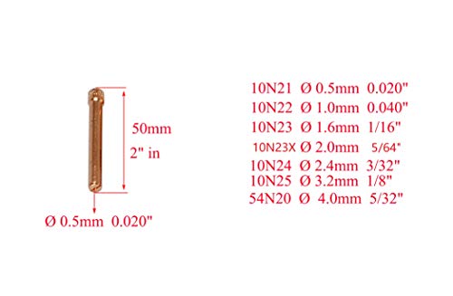 Image of RIVERWELD TIG Gas Lens Collet Body Ceramic Cup 45V 10N 54N 57Y kit 50pcs