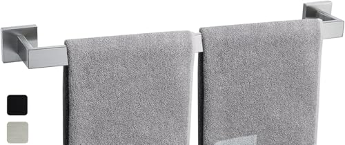 Toallero para baños de 12/16/24/28/32/36 pulgadas, soporte para toallas de cocina de níquel cepillado, barra de toalla montada en la pared, acero inoxidable SUS304, toallero de diseño cuadrado moderno