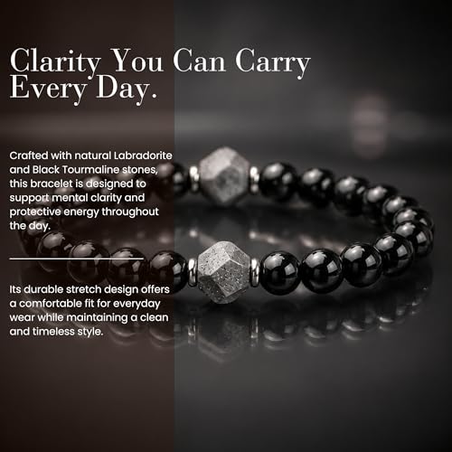 Pulsera BEMELO Obsidian Guard con piedras naturales 4mm miniatura 5