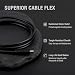 TwinkleHom USB Charger Data Cable for Sony Cybershot DSC-H200/H300/W370/W800/W830, 8-Pin Replacement Charging & Sync Cord for Select Digital Cameras – 1m Black