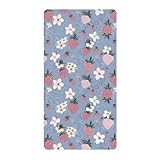 Baumwoll-Bettlaken für Babybett, weich, bequem, naughty Ocean, Erdbeere, Flieder, Kleinkind-Bettwäsche, 1 Packung, Sabanas para cuna 132 x 71 cm