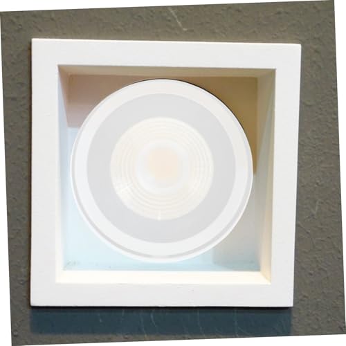 6 Piezas Cubiertas Difusoras Planas de PC para Lámparas de Techo Diseño Medio Redondo Fog Durable Accesorio de Iluminación para Candelabros Placas de Luz Blanca miniatura 4