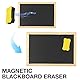 IXYHKB 4 Stück A4 Kreidetafel mit Holzrahmen Sets, Schiefertafel zum Beschriften aus Holz, Kreidetafeln, Kreiden Tafel, Blackboard mit 2 Schwamm, für Kinder, Hochzeit, Memo, Party, Schule, Küche