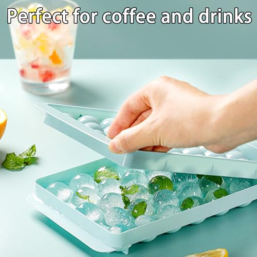 Molde para cubos de hielo esféricos con tapa 33 piezas miniatura 6