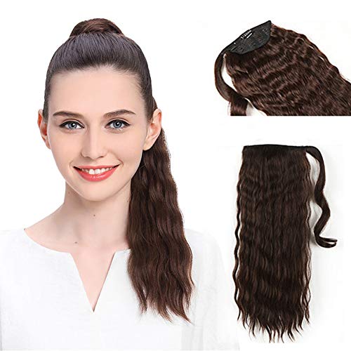 Cheveux bouclés ondulés pour femme 120g de volumateur capillaire marron
