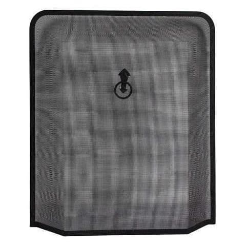 OptiProducts Black Fire Guard for Fireplaces Cover