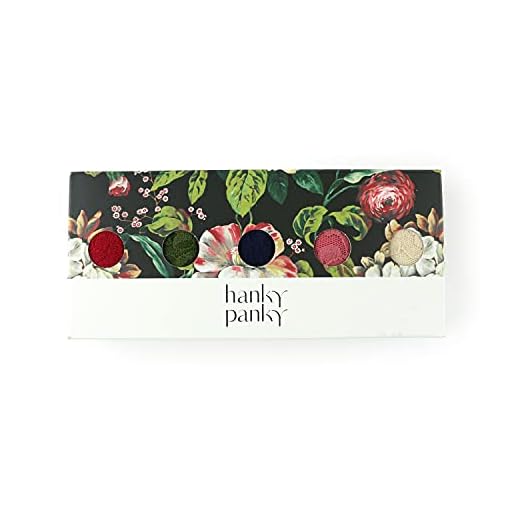 Hanky Panky Kvinnors signatur spets, original stigning string 5-pack låda trosor, multi, en storlek