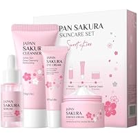 Vawolecy Sakura Set de Cuidado de la Piel para Mujeres, Kit de