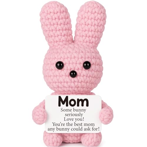AVBODA Mini Birthday Gifts for Mom from Daughter Son Birthday Gift for Mother Handmade Crochet Pink...
