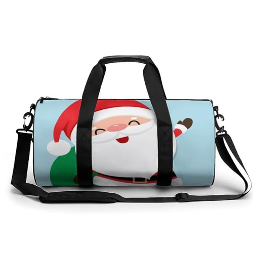 Sac de voyage Père Noël mignon duffel bag compact pour camping et randonnée