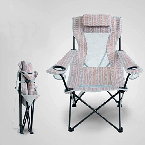 Chaise de plage portable extérieure inclinable avec structure pliable renforcée - 4