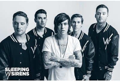 NEWPRODACT Sleeping With Sirens Music Poster Design 16 by 24 Inch Cotton And Polyester Rectangle Zippered Pillow Protector Cover Case