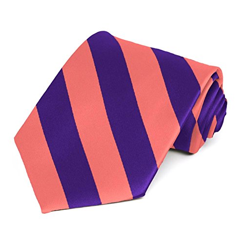 Image of tiemart Men's Striped Tie Standard Length