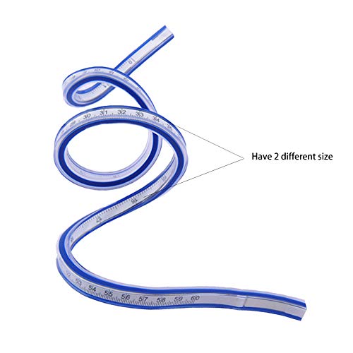 24 Inch (60Cm) Flexible Curve Ruler Flex Design Rule, Ideal For Use: Engineering Drawing, Design Graphics, Garment Design, All Kinds Of Painting #TOP3