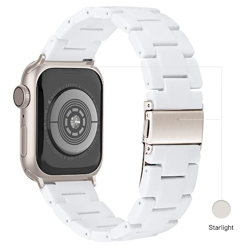 Image of Light House Apple Watch Bands-Fashion Lightweight Resin iWatch Bands for Women Men 38mm /40mm /41mm /42mm(Series 11 10), 49mm /46mm /45mm /44mm /42mm(S 3 2 1), Compatible with Apple Watch Series 11 SE 10 9 8 7 6 5 4 3 Ultra