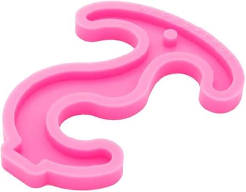 Miniatura 5 de Moldes de silicona estilo gancho para puerta curva, herramientas abiertas, molde para llavero para resina epoxi, moldes de arcilla, molde de llavero