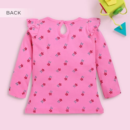 Image of LuvLap Baby Girls 100% Cotton Full Sleeve Girls Top, Pack of 02