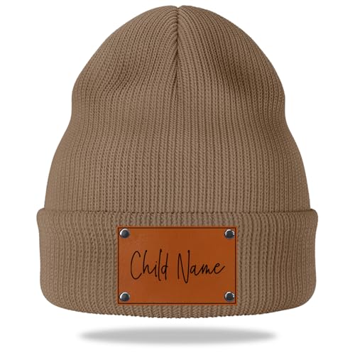 Custom Baby Beanie,Personalized Toddler Kids Beanies Winter Hat Custom Name Beanies Gifts for Adults