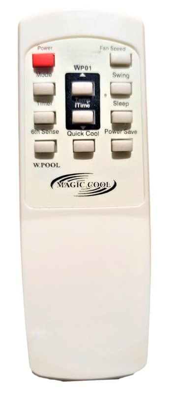 Ehop AC-120 Compatible Remote Control for Whirlpool Magic Cool AC with 6th Sense Function (Exactly Same Remote Will Only