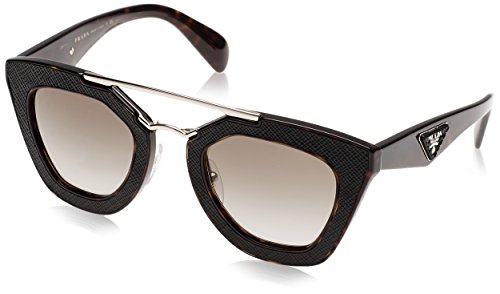 Prada Women's Gradient PR14SS-2AU4M1-49 Black Geometric Sunglasses