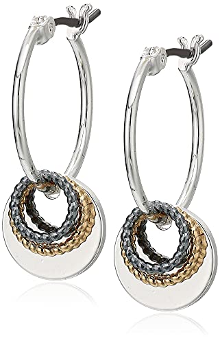 Image of Nine West Women's Small Hoop Earrings, Timeless Fashion Jewelry Accessories for Everyday Styling, Lightweight Hoop Earrings for Casual, Work, and Dressy Outfits