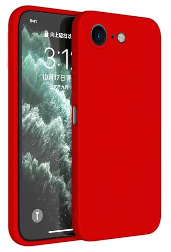 Topme Cover per iPhone 7 / iPhone 8 / iPhone SE 2020 / SE 2022 (4.7' Inches) Custodia Case, Protezione Della Pelle Della Custodia in Silicone Tpu - Rosso Cina