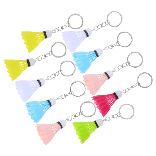 Porte-clés badminton Healvian miniature coloré pour passionnés de sport