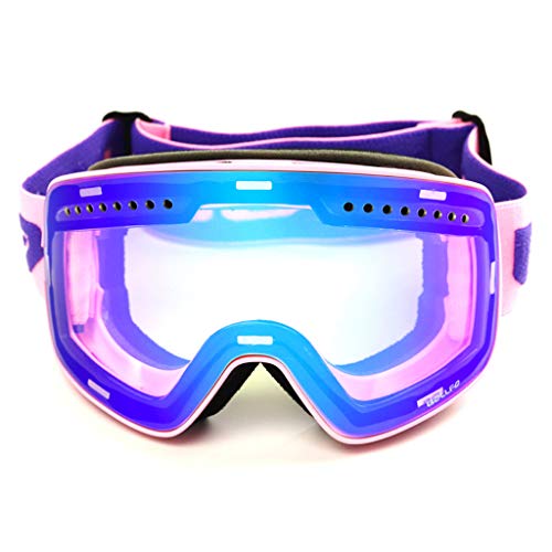 LY-01 Gafas de esquí Gafas de esquí con imán cilíndrico, antiniebla Doble, Espejo de Escalada para Exteriores (Color : 3)