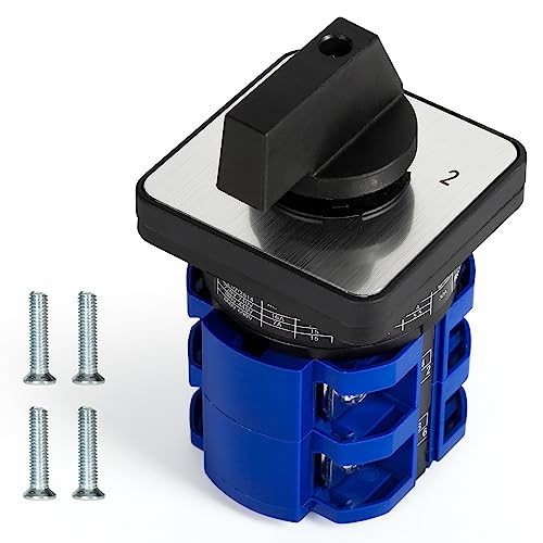 Interrupteur rotatif universal pour inverser la source d'alimentation des machines 63A - 7