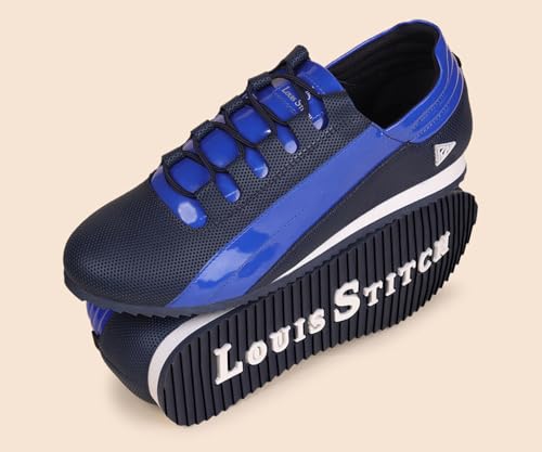 Image of LOUIS STITCH Men's Casual Sneaker | Elastic auto Adjustable Laces Sneakers for Men | Sneakers Shoes | Comfortable and Lightweight | LSPSNK SS