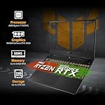 ASUS TUF A15 Gaming Laptop, AMD Ryzen 7 7435HS Processor, NVIDIA GeForce RTX 3050, 15.6 inch Full HD Display, 32GB DDR5 RAM, 1TB SSD, Backlit Keyboard, Windows 11 Home, Wi-Fi, Alpacatec Accessory - Image 2