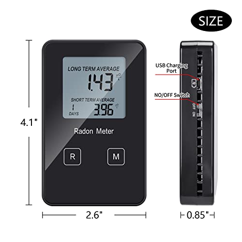Funny Kitchen HRDM-02B Home Radon Detector, Portable Radon Tester thumb #3