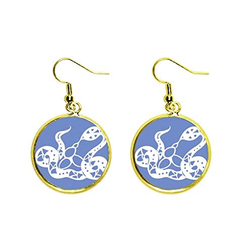 Pendientes de Serpiente del Zodiaco Chino: Joyería Dorada Anti-Monotonía