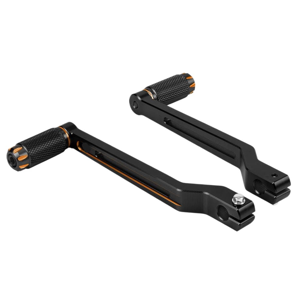Eireneper Orange Extended Gear Shifter Levers Compatible With Street Flhxs 2014-2024 Road King Flhr Flhrc Road Fltrx Ultra Fltru(Orange)