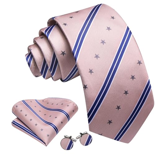 Image of Barry.Wang Man Tie Sets Skull Ties Animal Extra Long Necktie Silk Woven Handkerchief Cufflinks Festival Party Gift