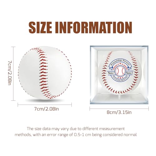 Kanwode Memorial de beisebol personalizado, foto personalizada amizade memorial beisebol, melhores p