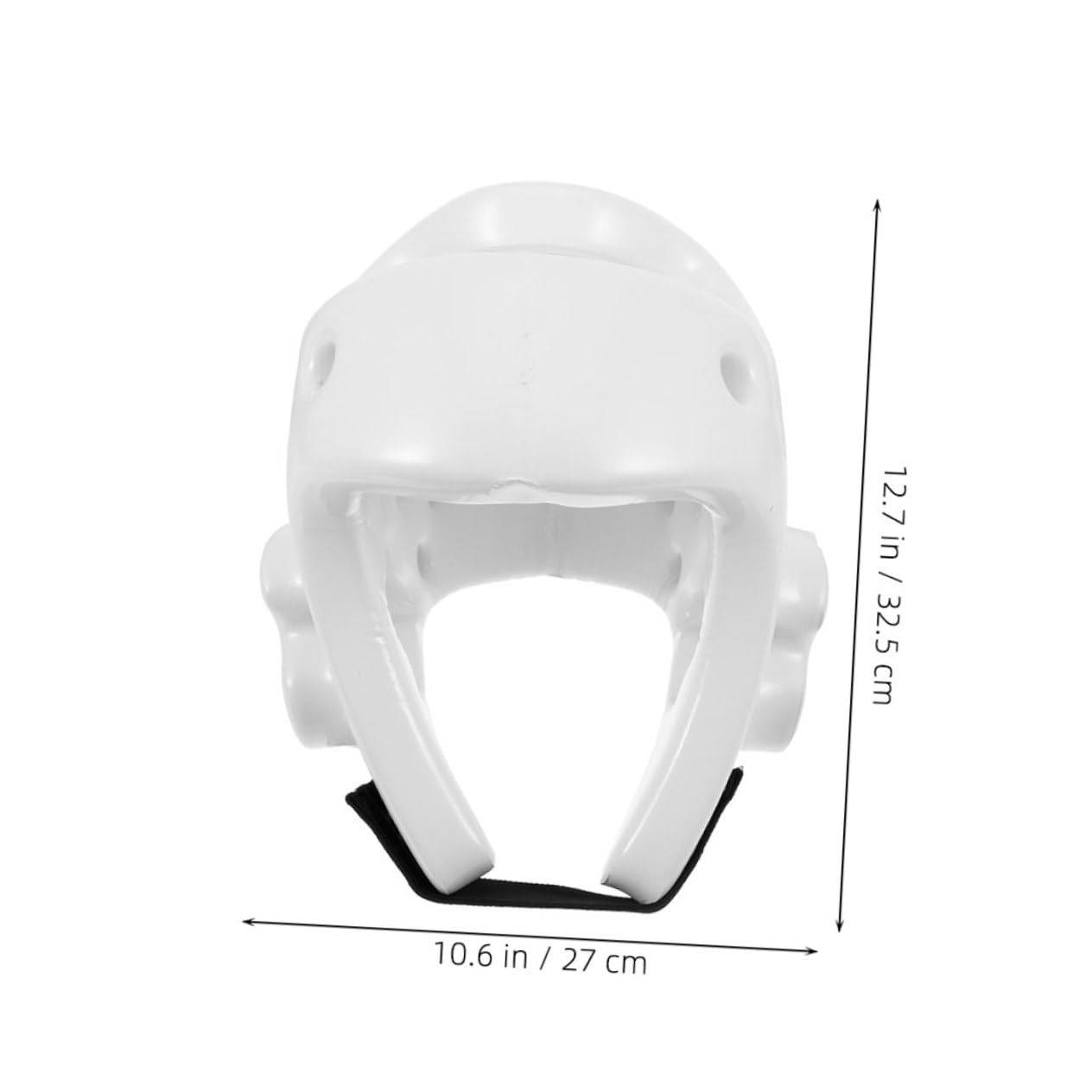 Happyyami Caschetto Protettivo per Ragazzi in Pu Bianco, Casco da Boxe Sicuro e Traspirante per Taekwondo e Karate, per Allenamenti e Sparring