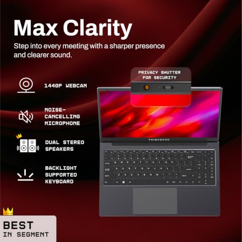 Image of Primebook 2 Max (2026) | 8GB RAM, 128GB UFS Storage | 15.6-Inch Full HD IPS Display | 12hrs Battery | MediaTek Helio G99 | Android 15 (PrimeOS 3.0) | Backlit Keyboard | in-Built AI (Gray)