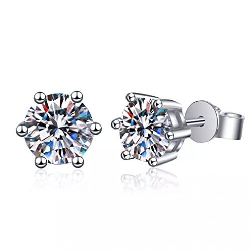 Boucles d'oreilles moissanite diamant de laboratoire femmes hommes amoureux