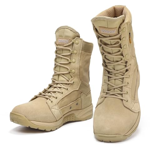 Men's 8'' Military Tactical Boot Lightweight Combat Work Boots4