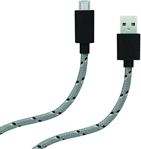 Micro USB Charge/Sync Cable, 10 Feet, Gray, 1 Count