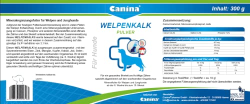 Canina Welpenkalk Pulver, 2er Pack (1 x 0.3 kg), 12070 3, bräunlich