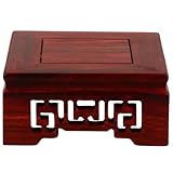 CHICAMPERA Base de Madera Maciza para Jarrón y Tetera, Peana de Madera para Artesanías y