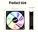 2 Pack 120x120x25mm 12V PC Cooler RGB Fans Silent Version High Airflow PC Fans, Hydraulic Bearing - Low Noise RGB Fans with 4 pin PSU Plug Computer Fans Air Cooling