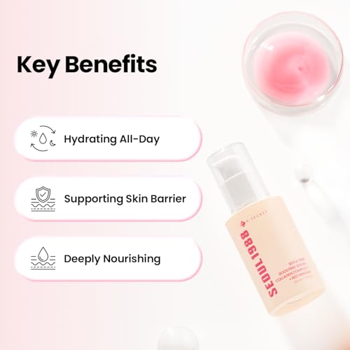 Image of K-SECRET SEOUL 1988 Collagen Boosting Serum | Deeply Hydrating Serum with 7-Type Collagen Complex, Niacinamide, Ceramide NP, and Red Ginseng | Korean Skincare, 30ml / 1.01 fl oz