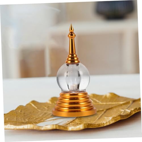 Pagode à offrandes sur table pour coin méditation et rituel bouddhiste zen - 7