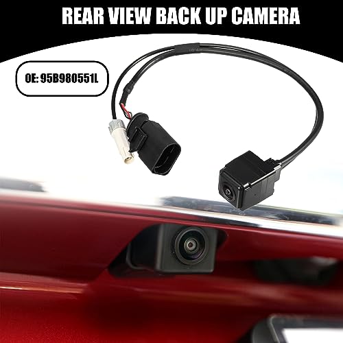Image of Rear View Back Up Camera No.95B980551L - Car Rear Park Assist Reverse Camera - for Porsche Macan 2015-2020 Plastic Black - 1 Pc