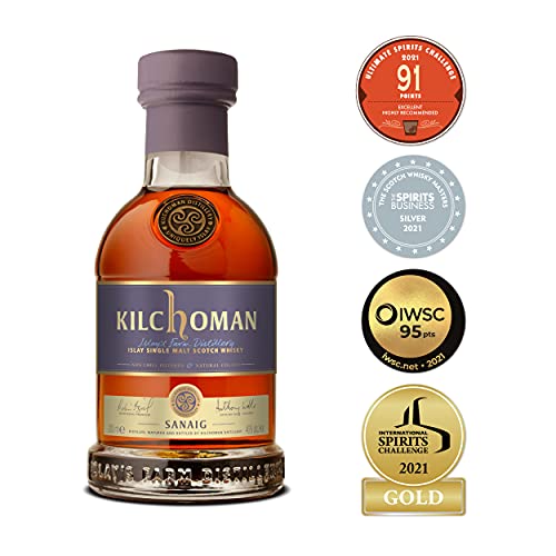 KILCHOMAN Gift Set 1xMachir Bay 0,2L + 1x Sanaig 0,2L je 46%Vol Islay Single Malt Whisky – Bild 2